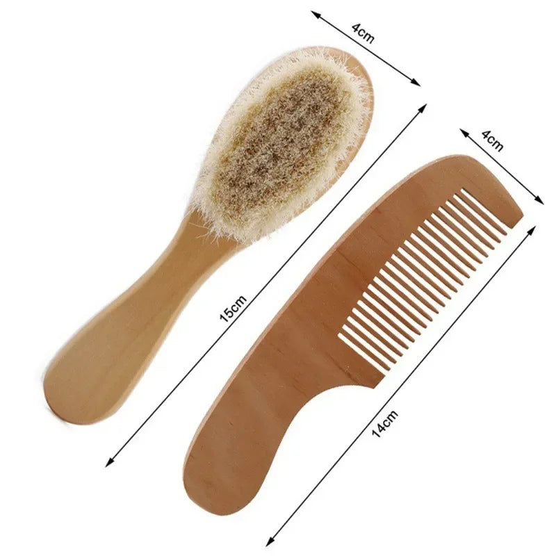 Natural wooden comb and hairbrush: take care of baby, naturally!