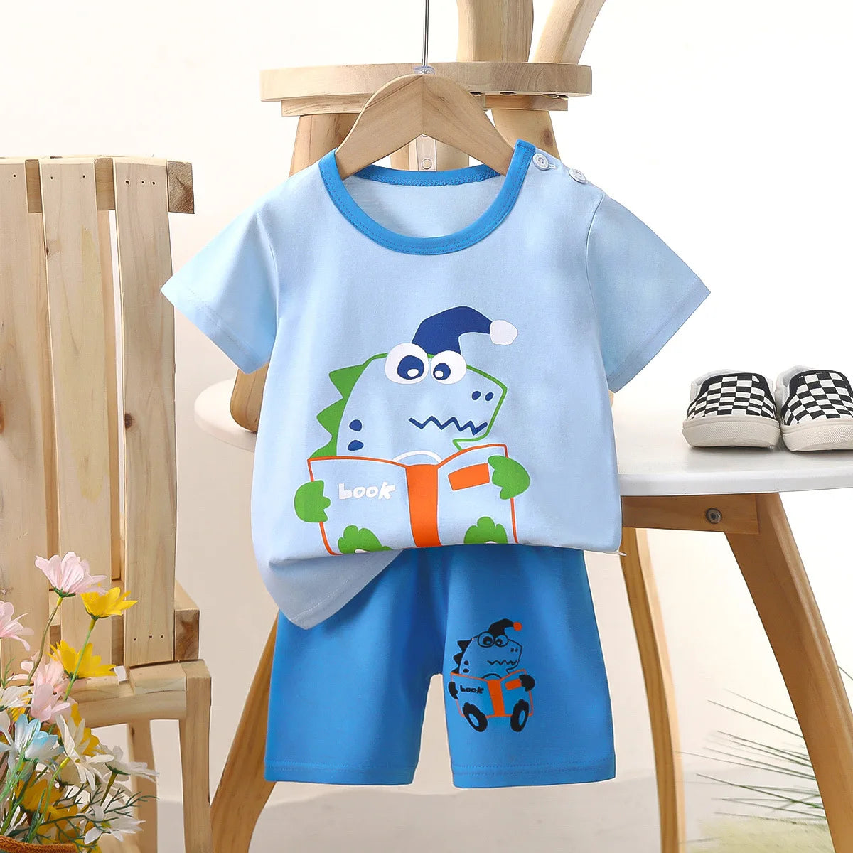 Conjunto de 2 piezas para niño: ¡cuando los animales vienen con estilo!
