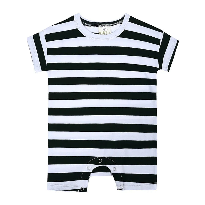 Pelele para bebé niño y niña de 0 a 2 años - Estampado de rayas, luna y perro | FamilyLK