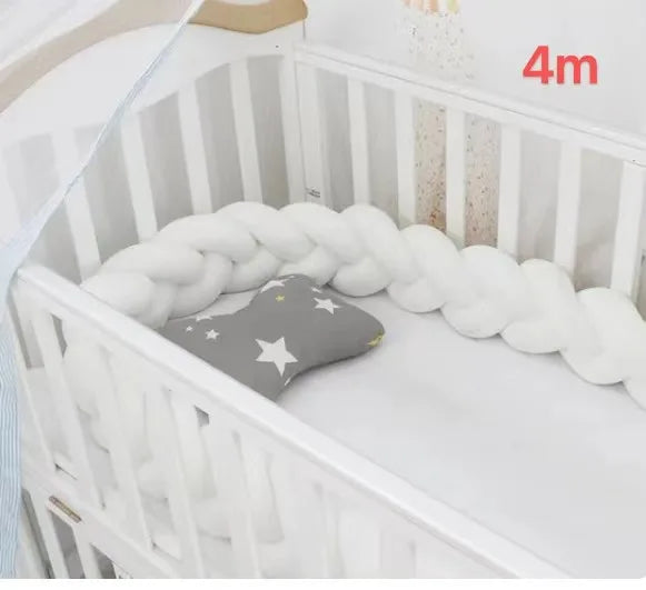Tour de lit tressé : ultra doux & sécurisant ! (1m à 4 m, plusieurs coloris disponibles)