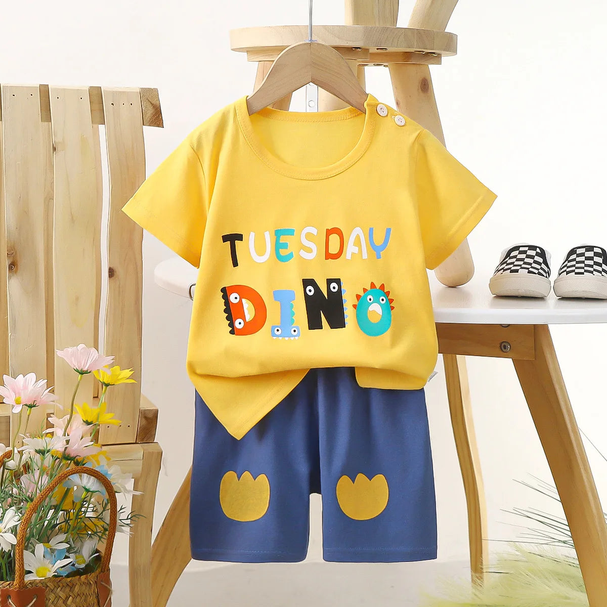 Conjunto de 2 piezas para niño: ¡cuando los animales vienen con estilo!