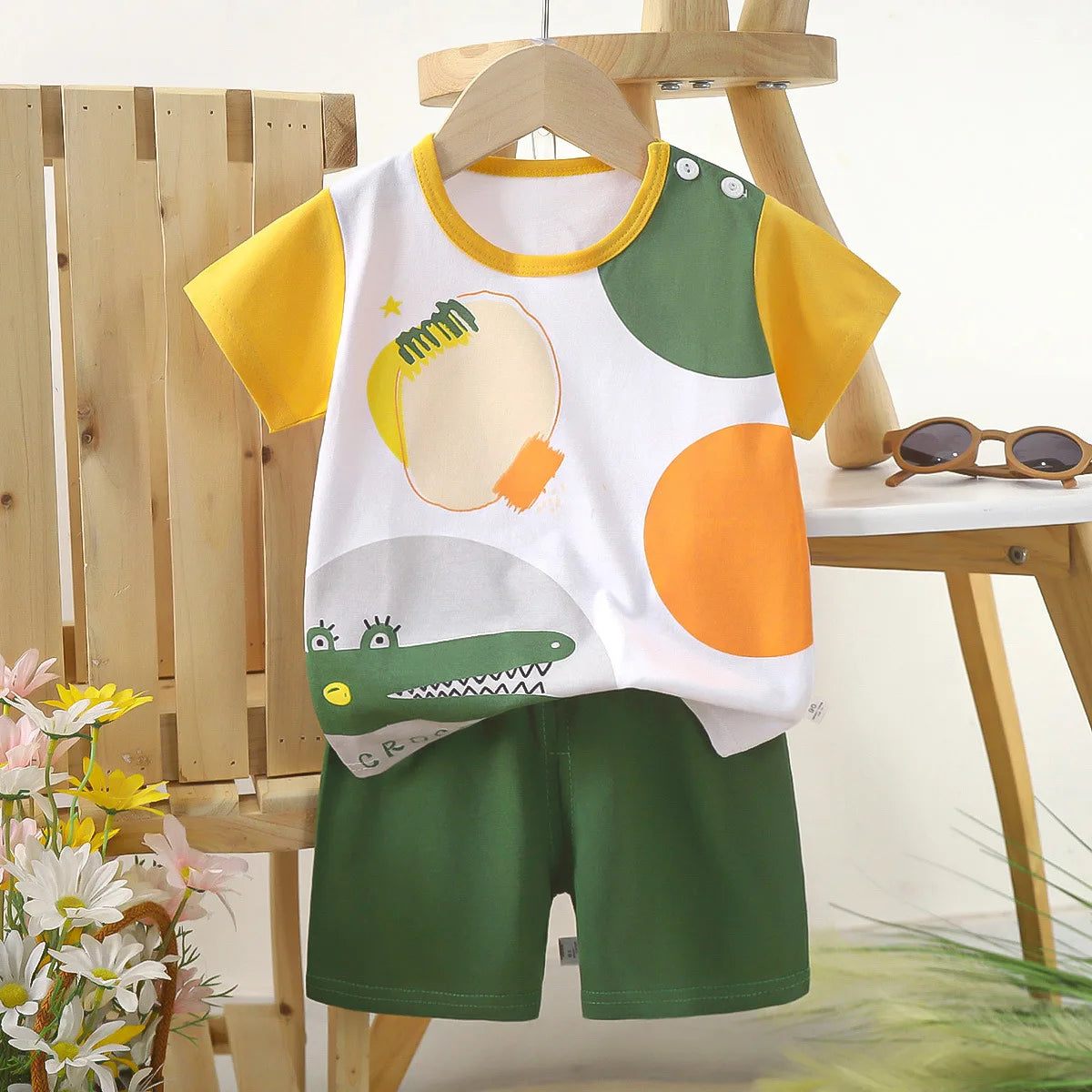 Conjunto de 2 piezas para niño: ¡cuando los animales vienen con estilo!