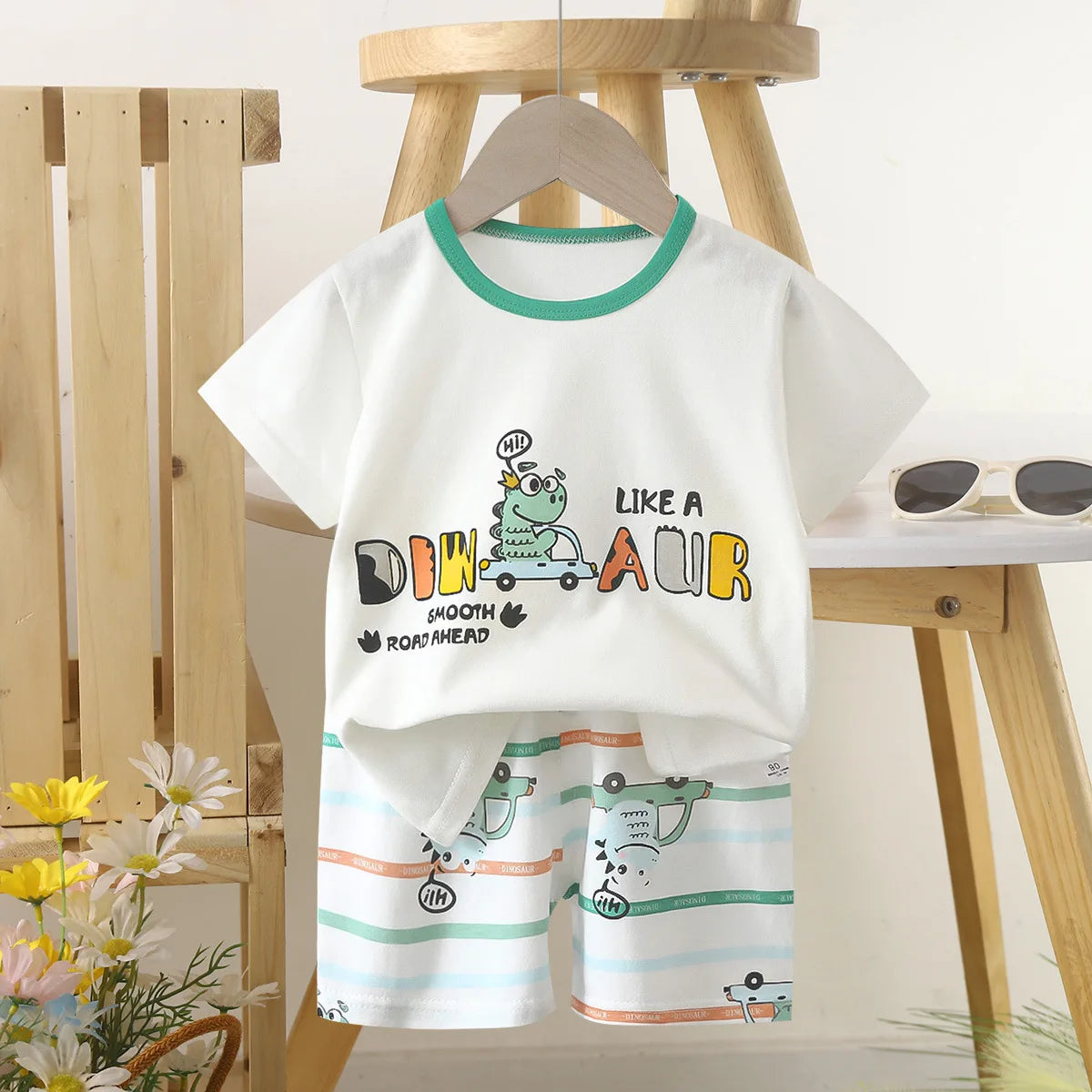 Conjunto de 2 piezas para niño: ¡cuando los animales vienen con estilo!