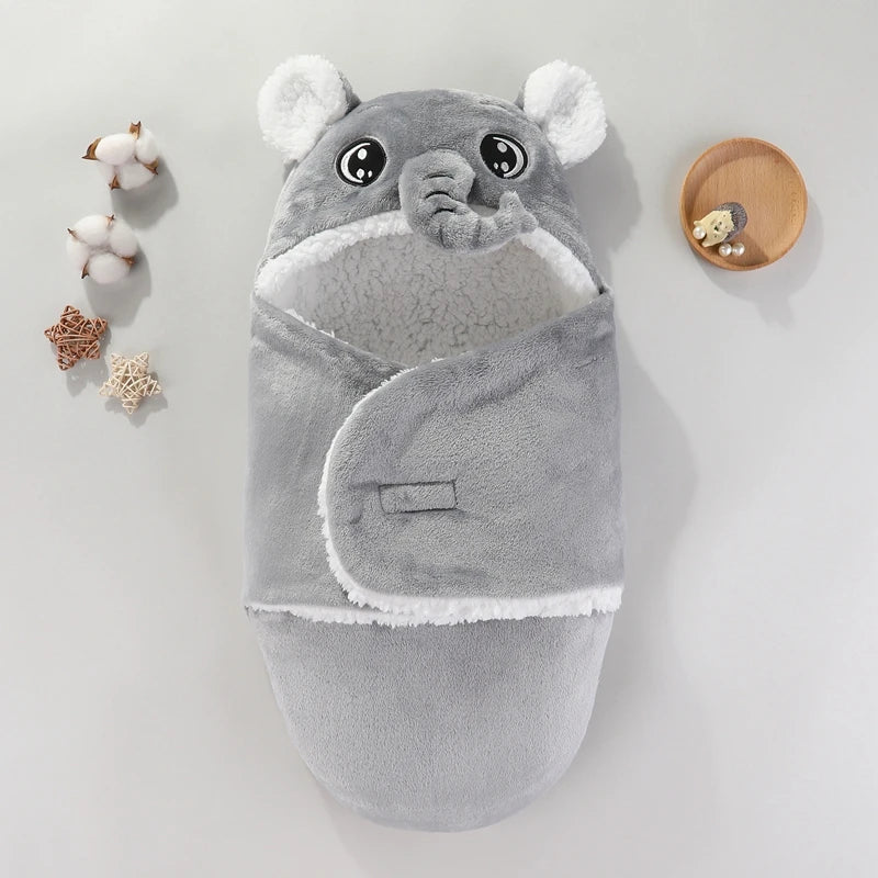 ❄️ Saco de dormir Cocoon Otoño-Invierno – 0-9 meses – Franela y polar – Cálido y suave