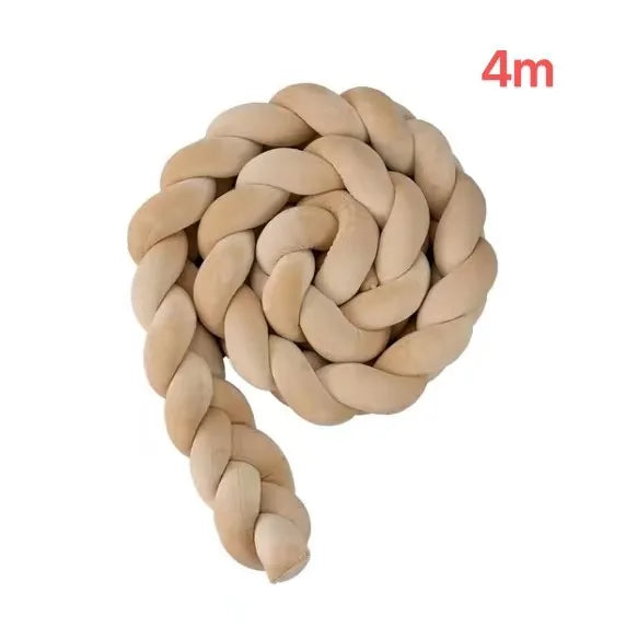 Tour de lit tressé : ultra doux & sécurisant ! (1m à 4 m, plusieurs coloris disponibles)