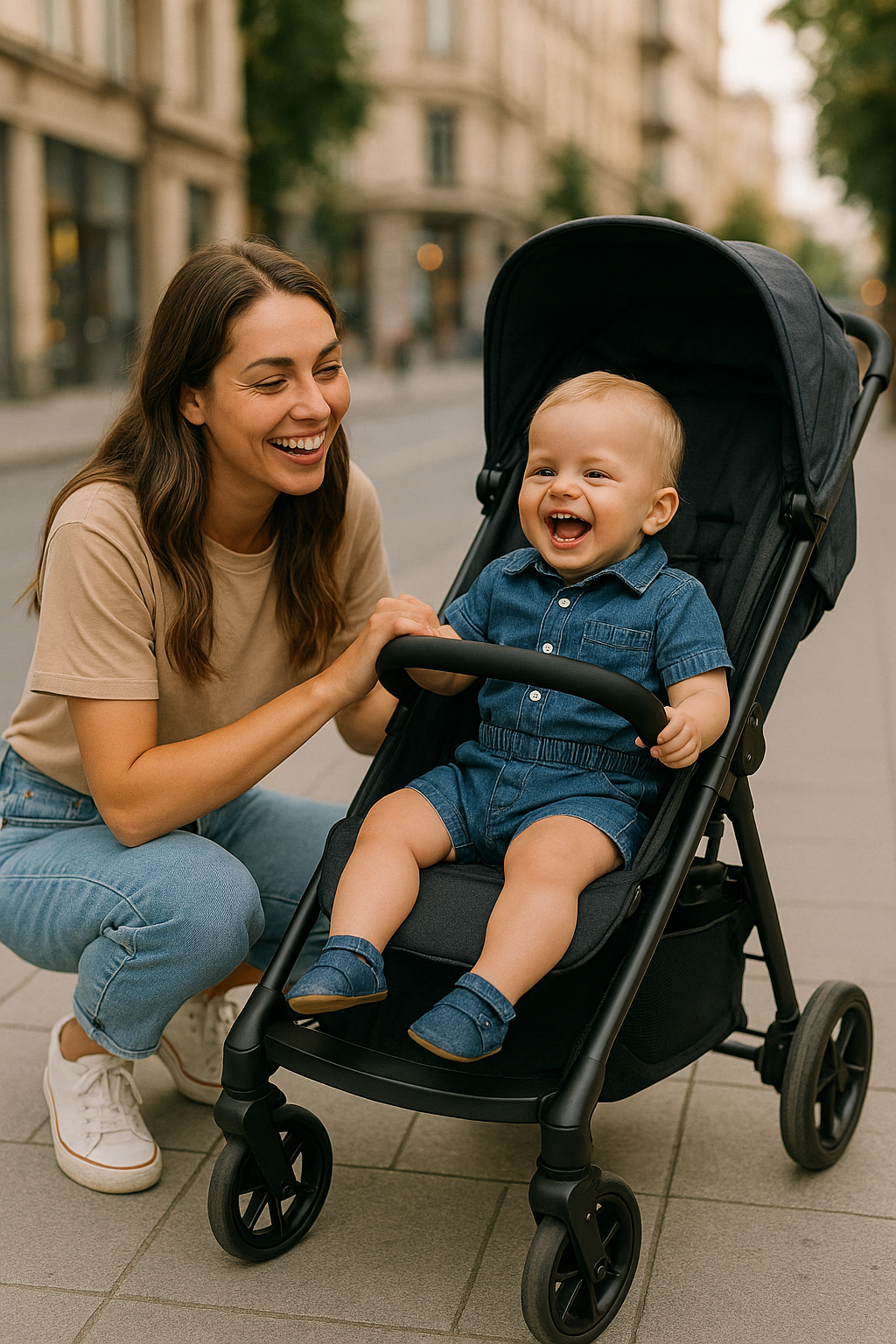 2-piece denim set: the perfect denim for their first stylish steps (boy and girl)