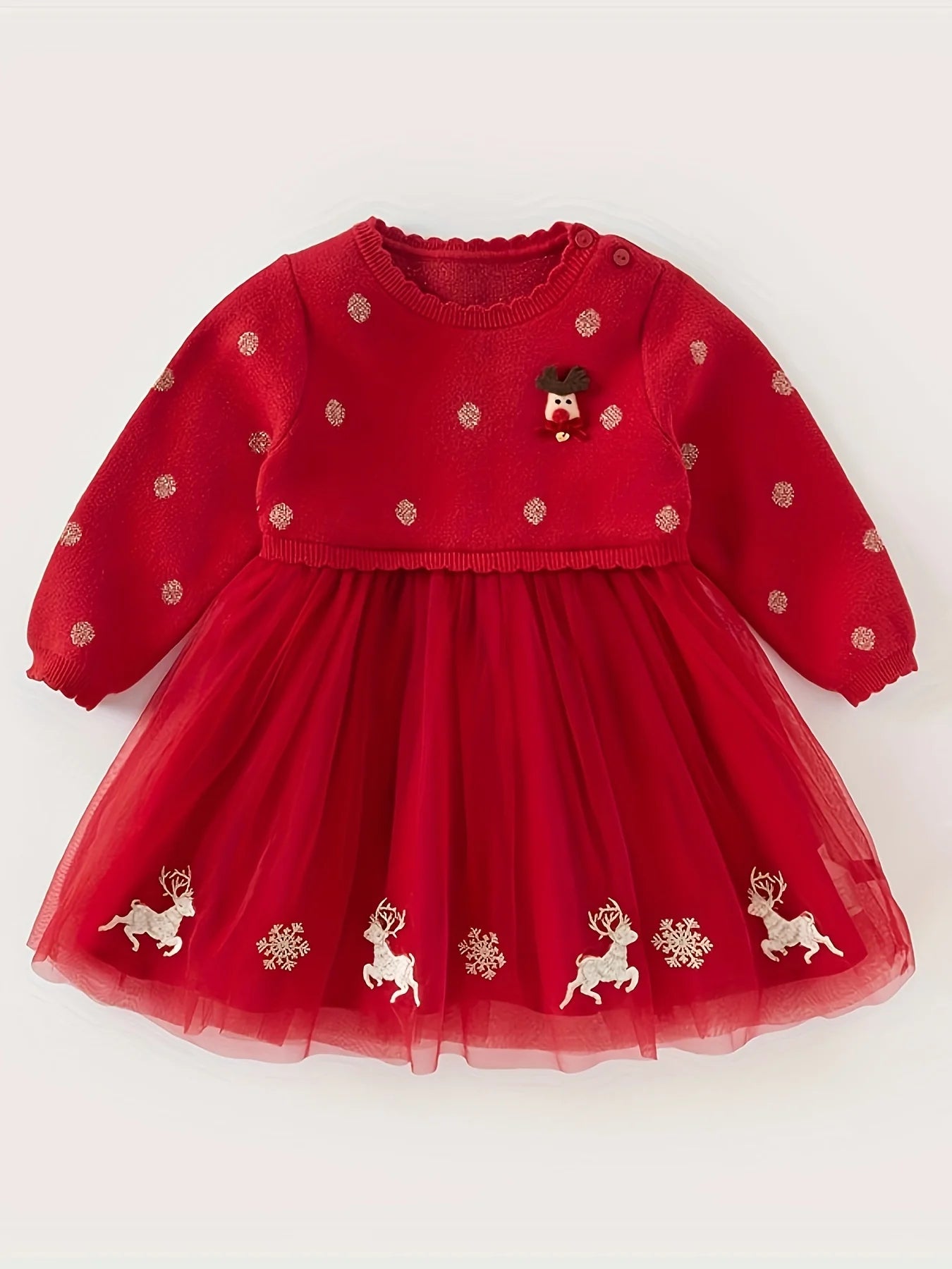 Robe rouge "FLOCON" | Féerique