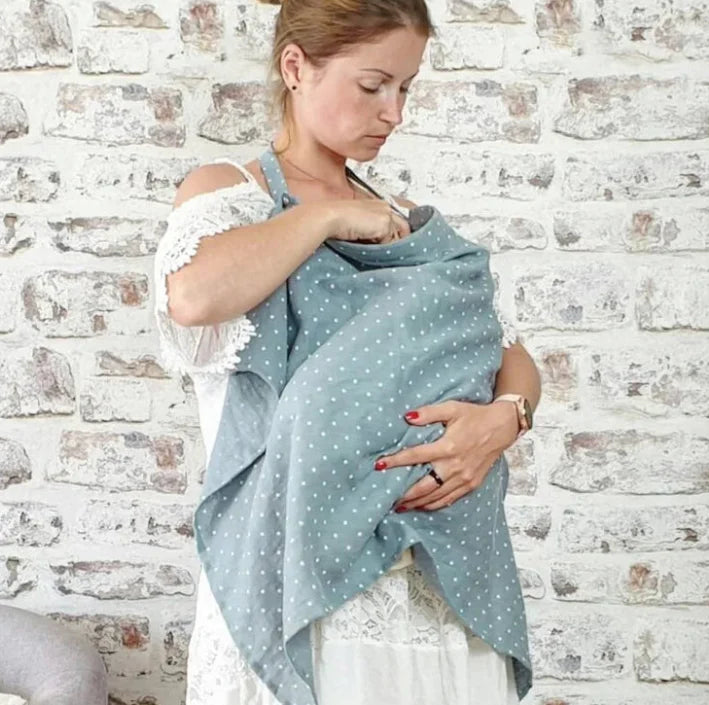 🧣 Nursing &amp; babywearing veil – pregnancy cover, discreet &amp; multi-use nursing cover