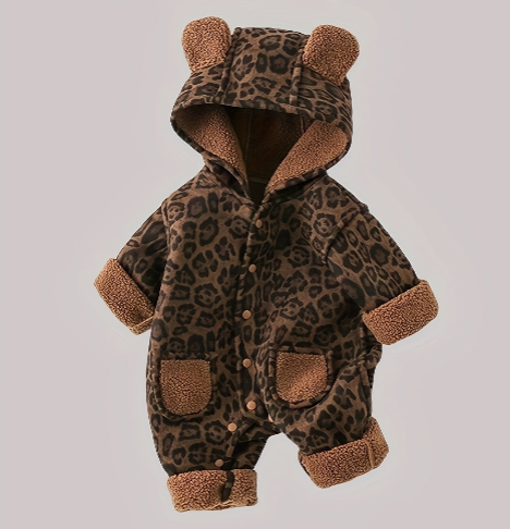 Combi-pilote "LEOPARD" en coton bio | Confort Premium et stylé