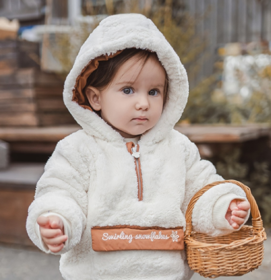 Veste polaire à capuche élégant | Douillet et stylé (garçon & fille)