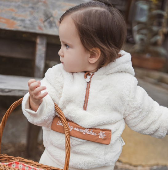 Veste polaire à capuche élégant | Douillet et stylé (garçon & fille)