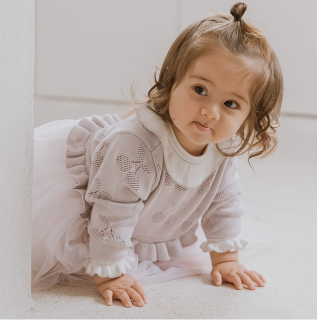 Robe princesse en tulle lavande | Douceur Royale