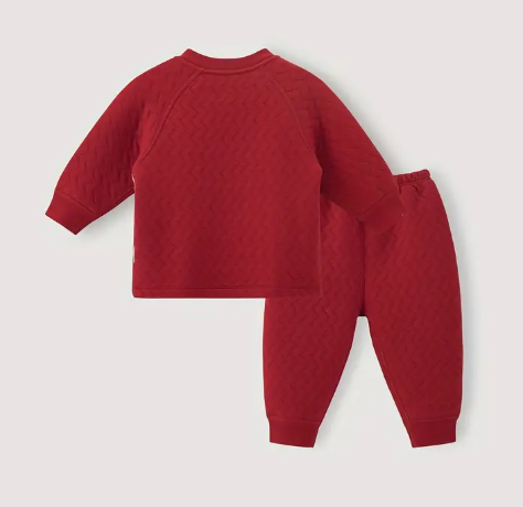 Ensemble 2 pièces rouge "ELGURCOOC"  | festif et chaud