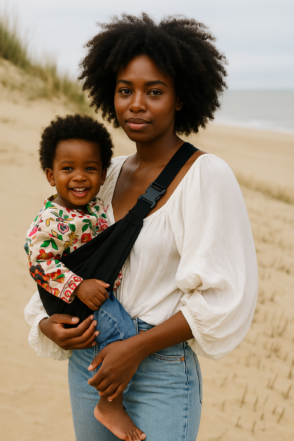 Porte-Bébé Sling Ajustable – Léger, Ergonomique et Sécurisé – de 3 Mois à 3 Ans