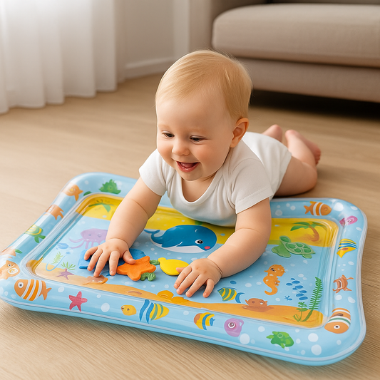 🐋 Tapis de jeu gonflable « Monde sous-marin » : éveil & amusement pour bébé dès le plus jeune âge !