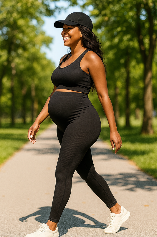 Conjunto de maternidad de 2 piezas: perfecto para yoga y relajación
