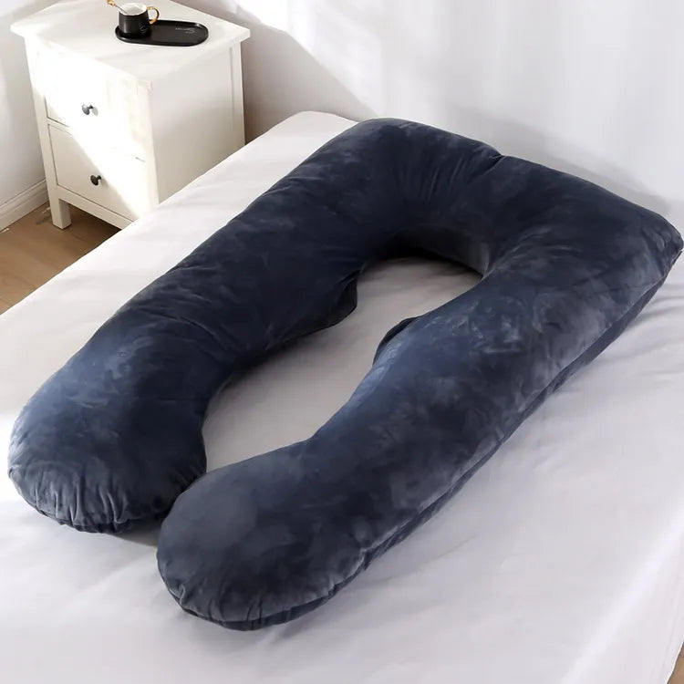 🌙 Oreiller de maternité 120×70 cm – confortable, soutien grossesse & allaitement, coussin doux