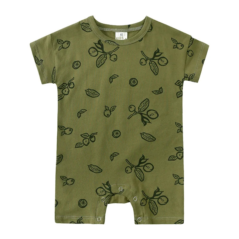 Pelele para bebé niño y niña de 0 a 2 años - Estampado de rayas, luna y perro | FamilyLK