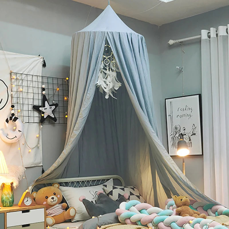 Dosel de cama infantil - Tienda decorativa princesa para bebé y niña - Rincón de lectura o juegos