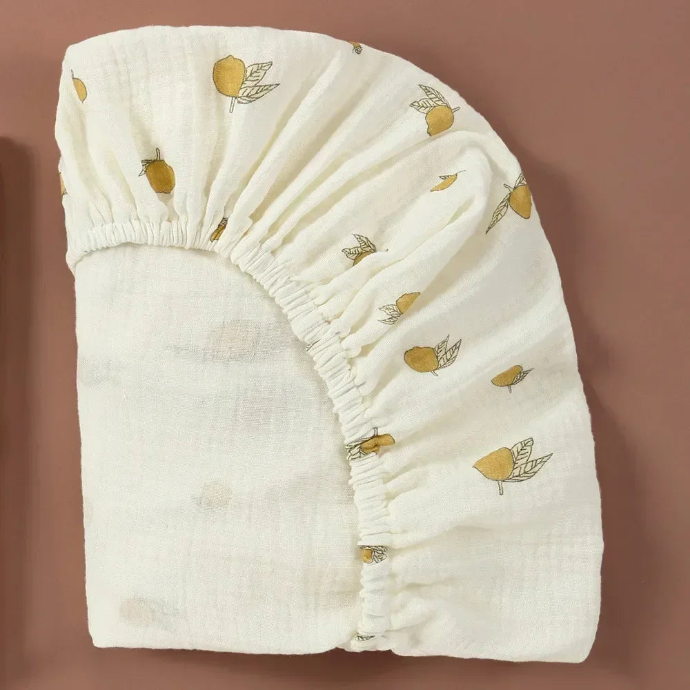 Drap-housse en mousseline de coton :  un seul drap, toutes les formes – Drap-housse bébé 100% adaptable !