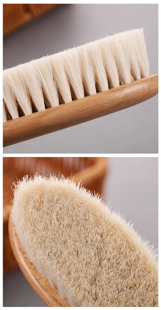 Peine y cepillo de madera natural: ¡cuida al bebé de forma natural!