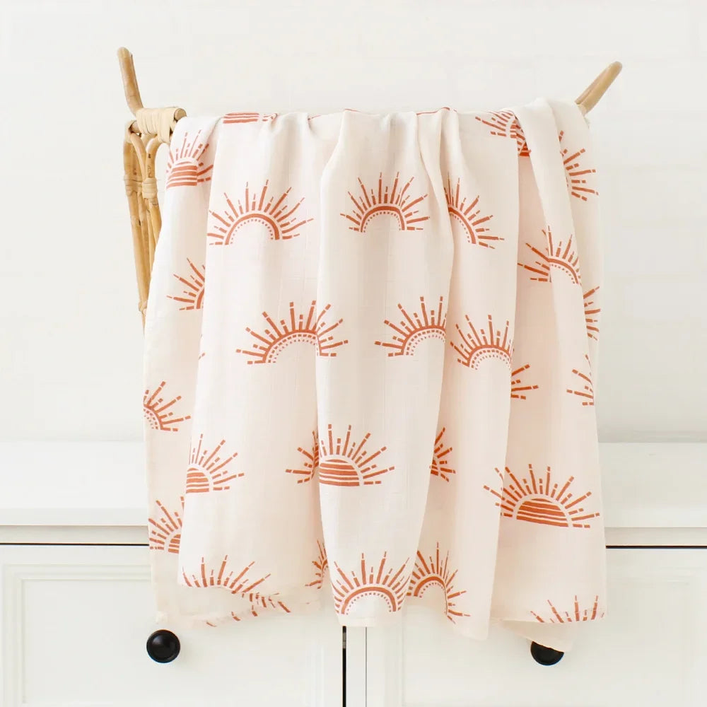 Couvertures d'emmaillotage en coton de bambou : tissu doux & naturel pour bébé