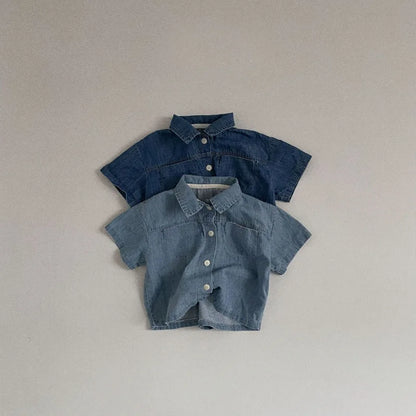 2-piece denim set: the perfect denim for their first stylish steps (boy and girl)