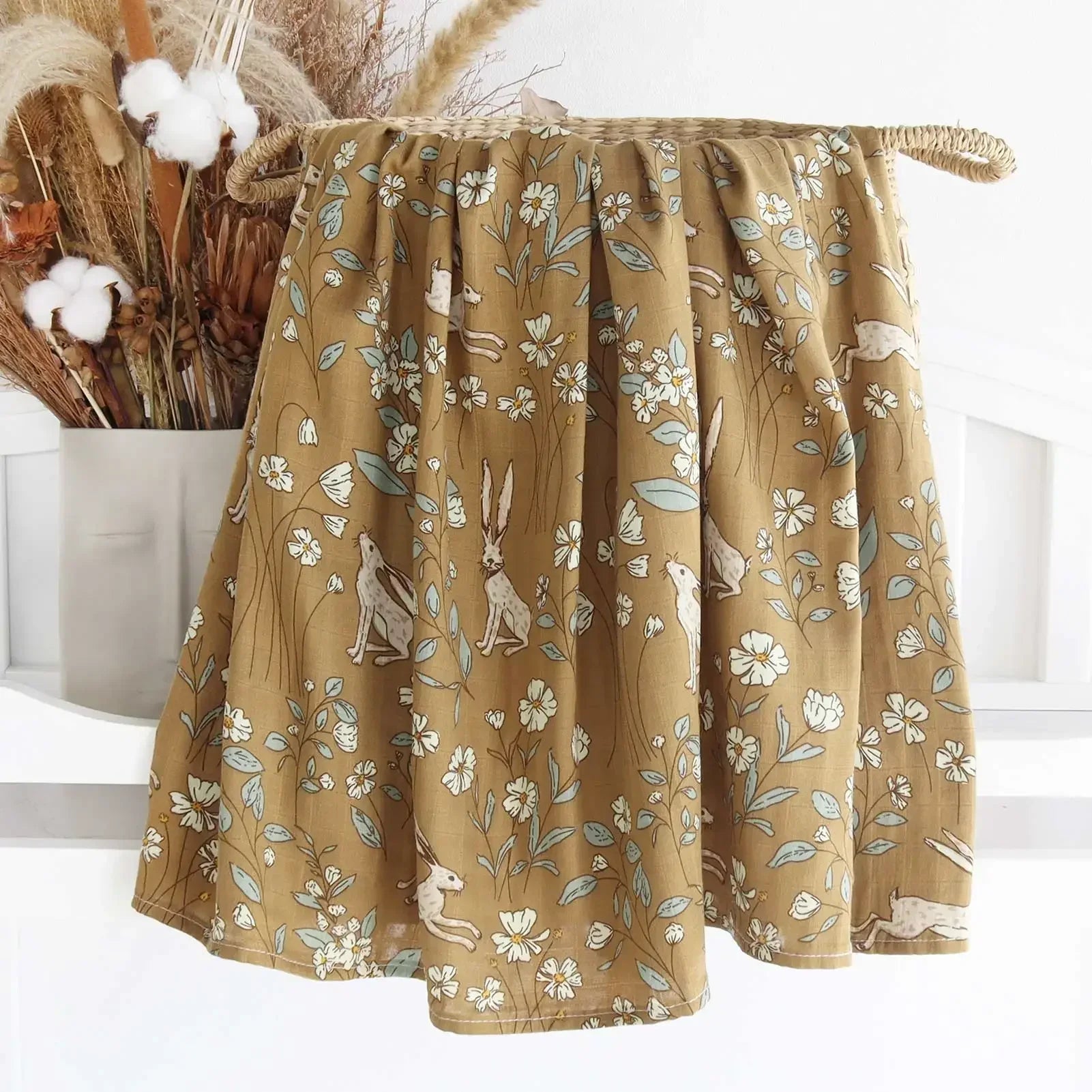 Couvertures d'emmaillotage en coton de bambou : tissu doux & naturel pour bébé