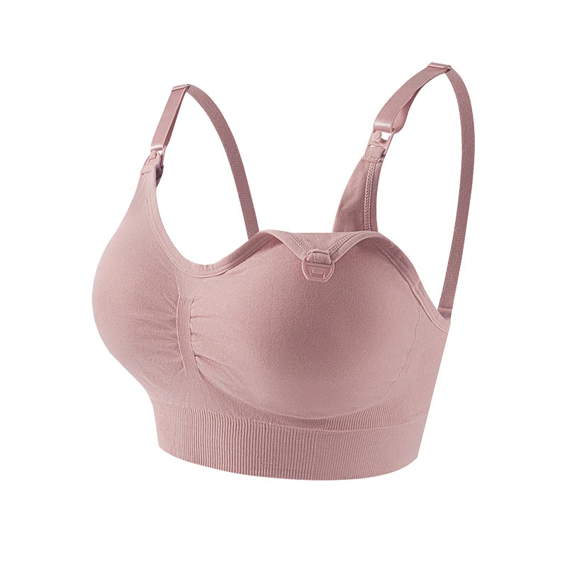 🤱 Maternity bra without underwire – breathable, nursing clips, anti-sagging support