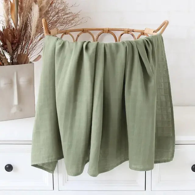 Couvertures d'emmaillotage en coton de bambou : tissu doux & naturel pour bébé