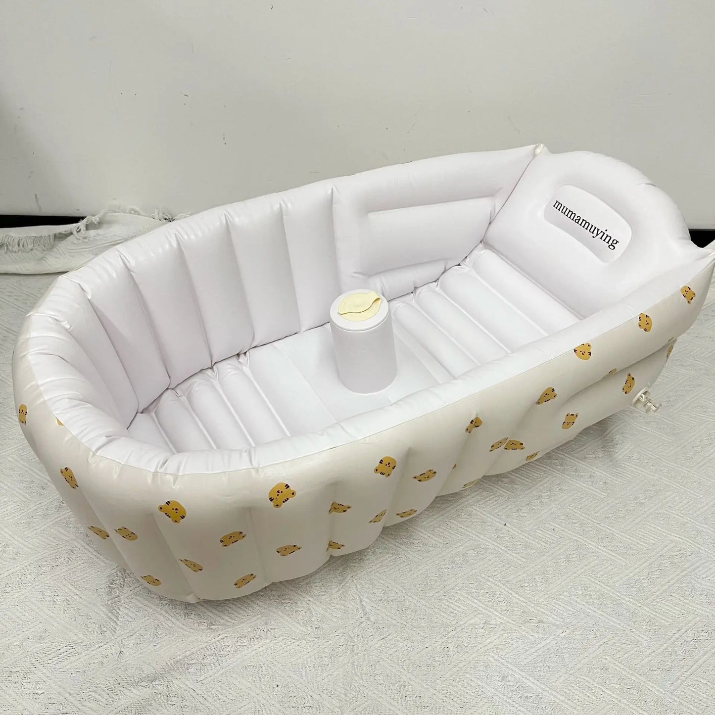 🛁🐻 Baignoire Gonflable Bébé "Bisounours" – Confort & sécurité pour le bain ✨