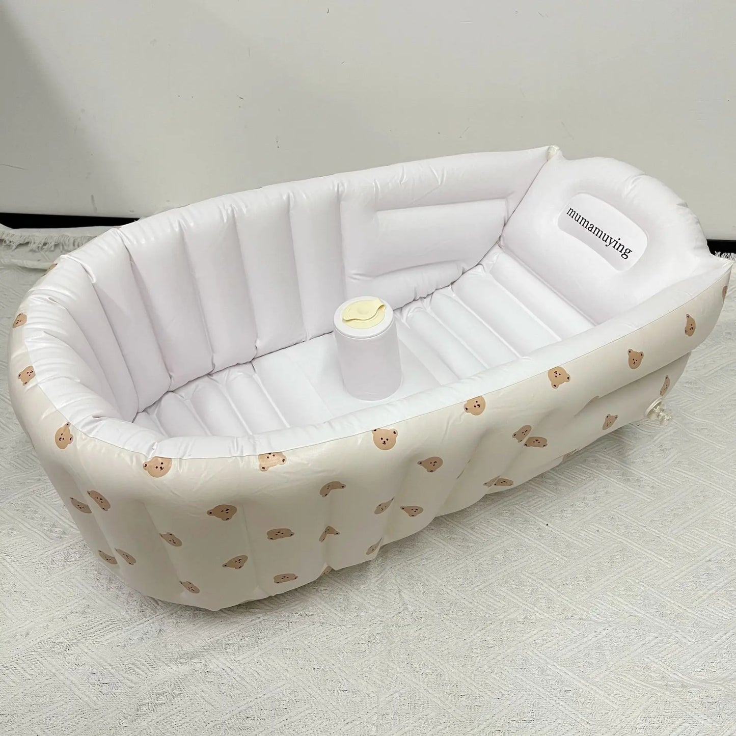 🛁🐻 Baignoire Gonflable Bébé "Bisounours" – Confort & sécurité pour le bain ✨