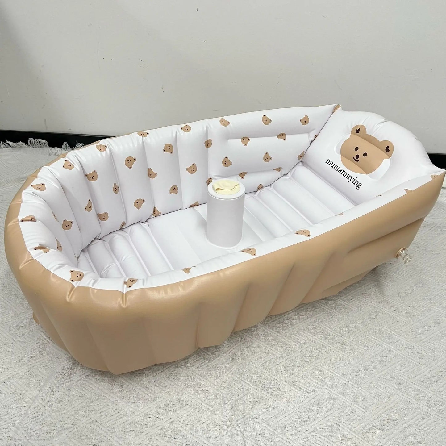 🛁🐻 Baignoire Gonflable Bébé "Bisounours" – Confort & sécurité pour le bain ✨