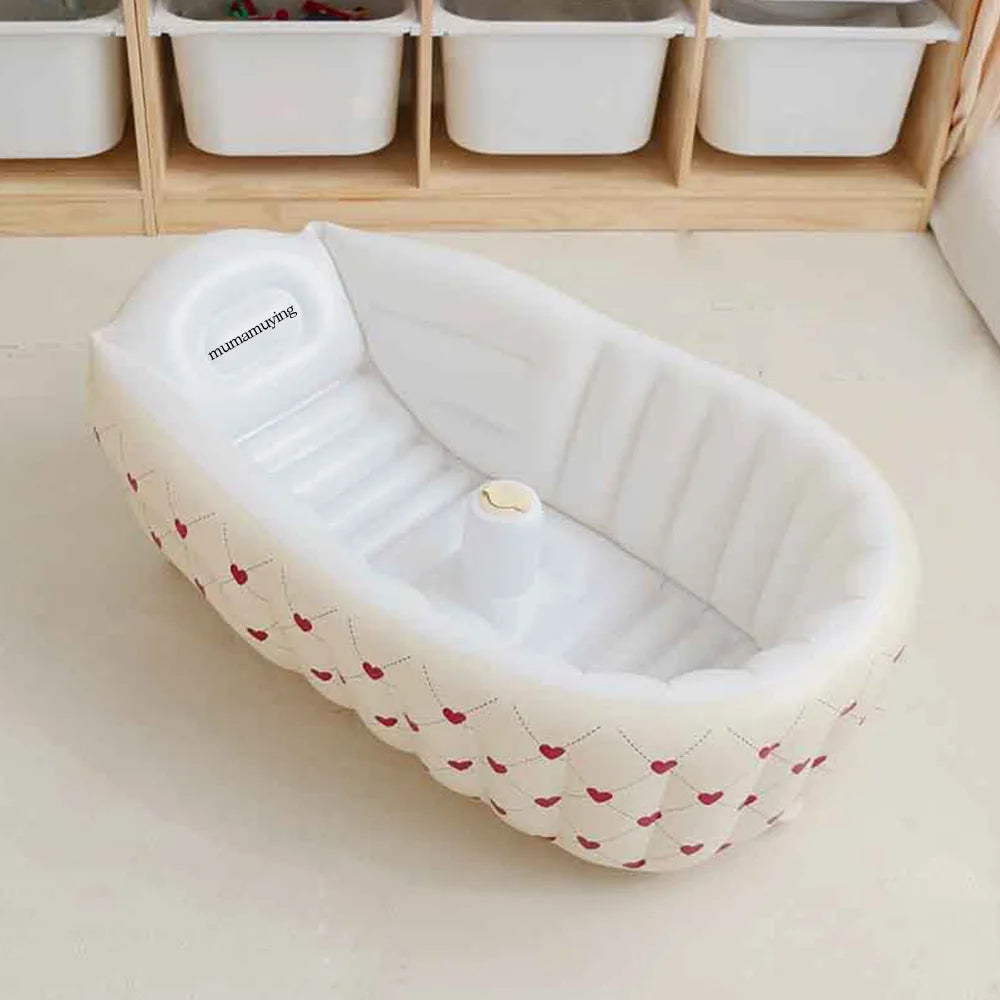 🛁🐻 Baignoire Gonflable Bébé "Bisounours" – Confort & sécurité pour le bain ✨