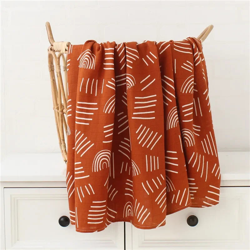 Couvertures d'emmaillotage en coton de bambou : tissu doux & naturel pour bébé