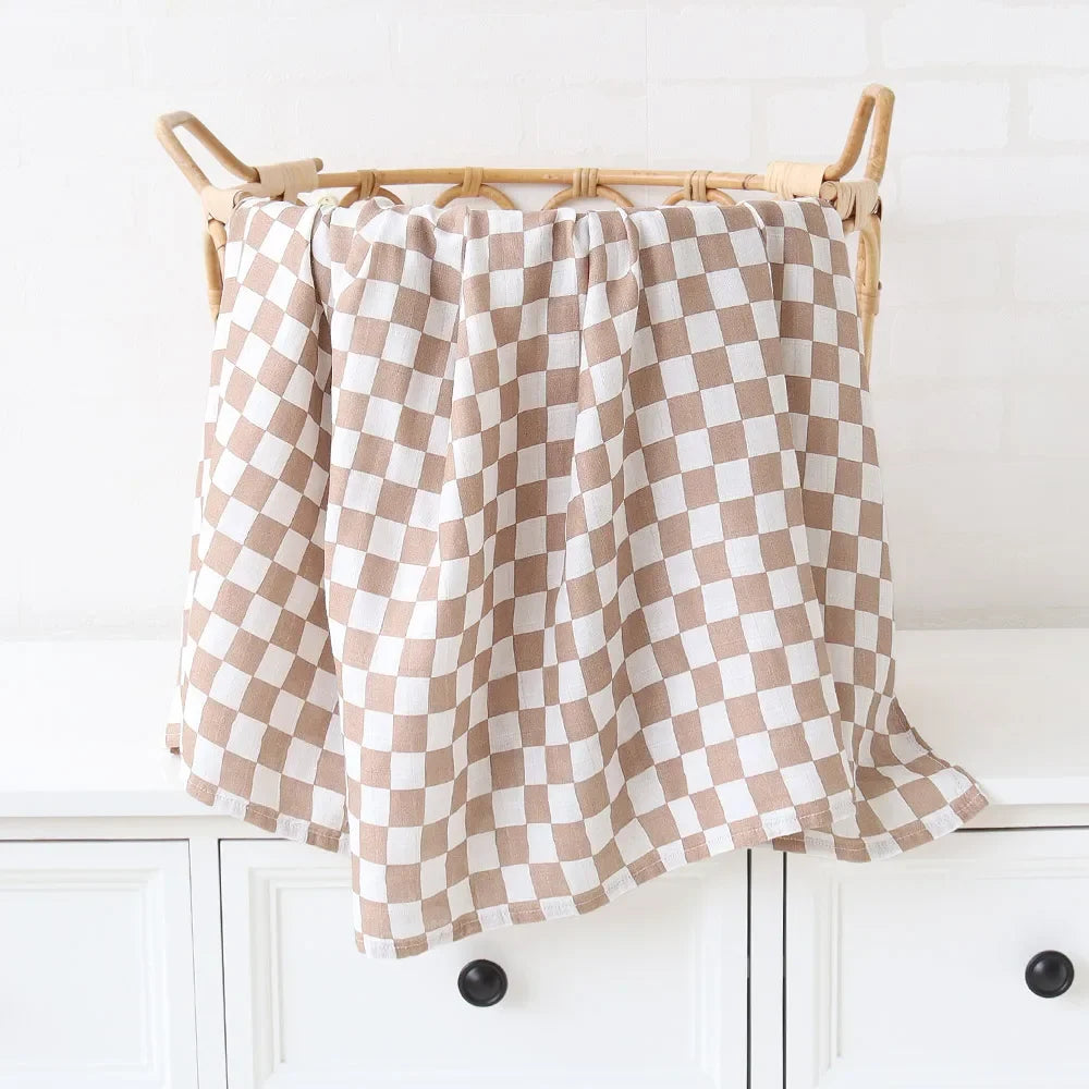 Couvertures d'emmaillotage en coton de bambou : tissu doux & naturel pour bébé