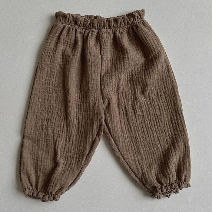 Pantalons CAPRIS : le coton biologique s'invite dans la garde robe de bébé (garçon et fille)