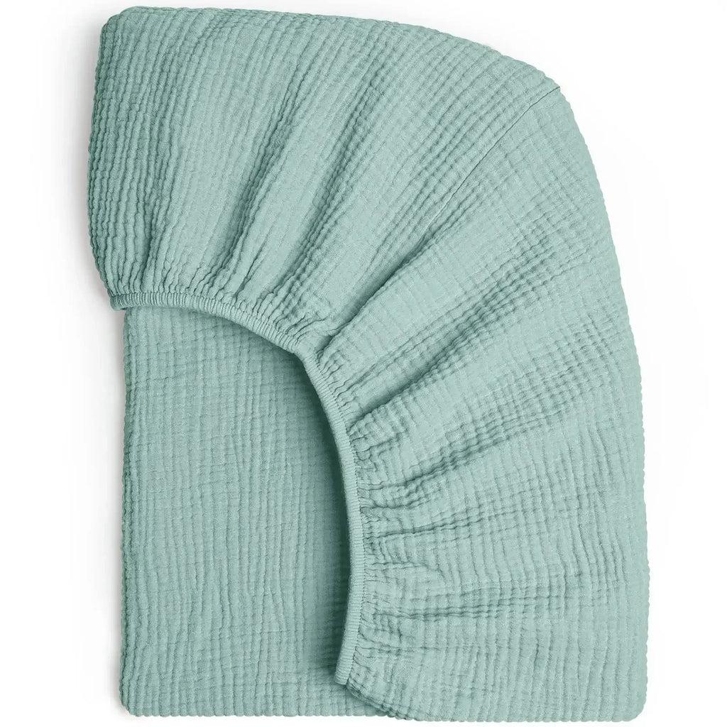 Drap-housse en mousseline de coton :  un seul drap, toutes les formes – Drap-housse bébé 100% adaptable !