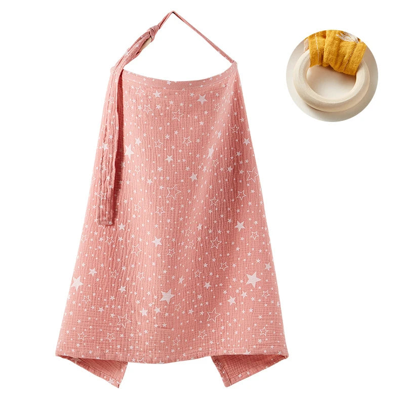 🧣 Nursing &amp; babywearing veil – pregnancy cover, discreet &amp; multi-use nursing cover