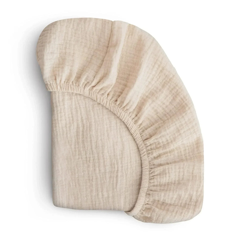 Drap-housse en mousseline de coton :  un seul drap, toutes les formes – Drap-housse bébé 100% adaptable !