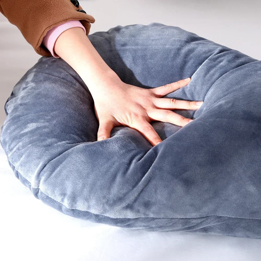 🌙 Oreiller de maternité 120×70 cm – confortable, soutien grossesse & allaitement, coussin doux