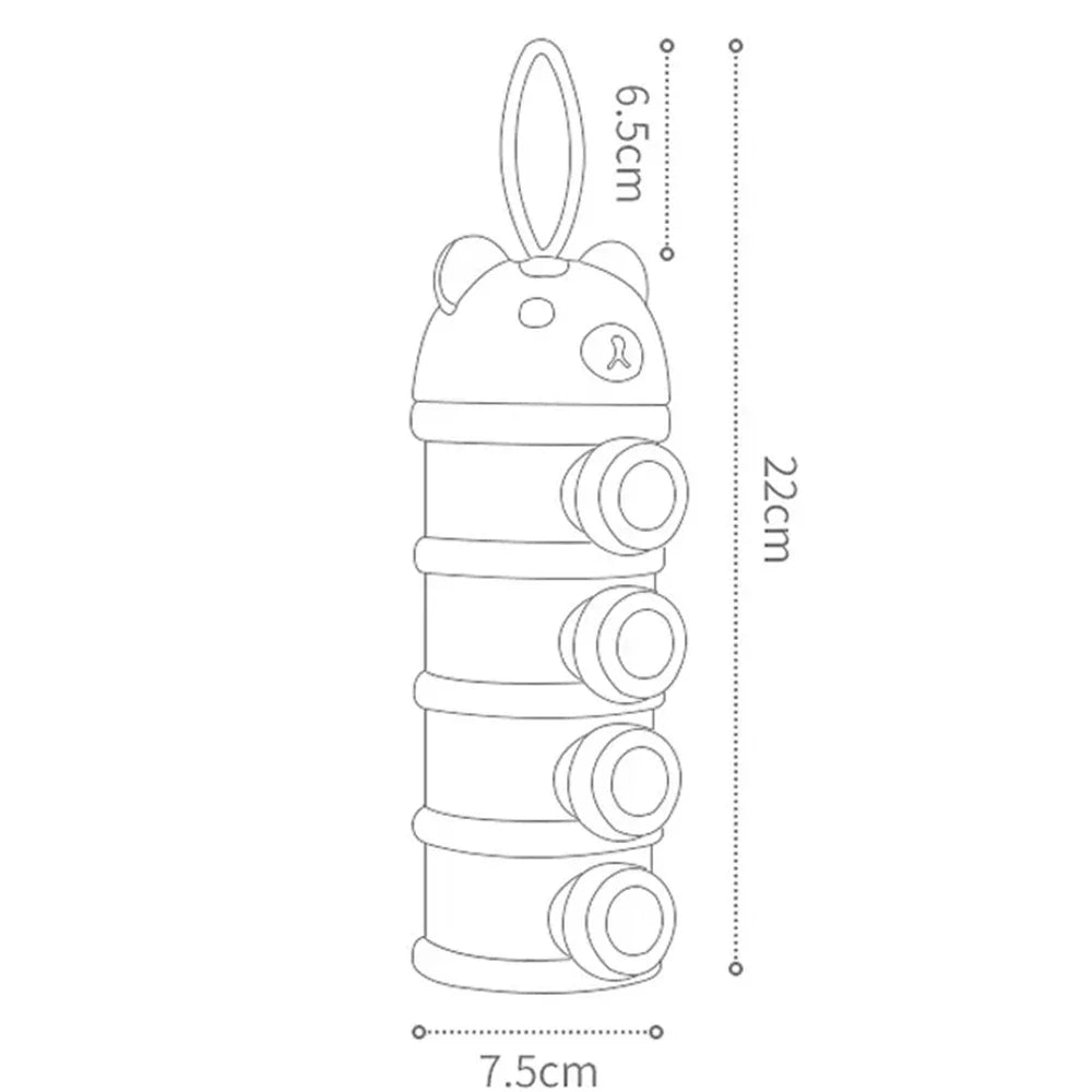 Boîte "ourson" de stockage pour aliments : organisé, stylé prêt à emporter !