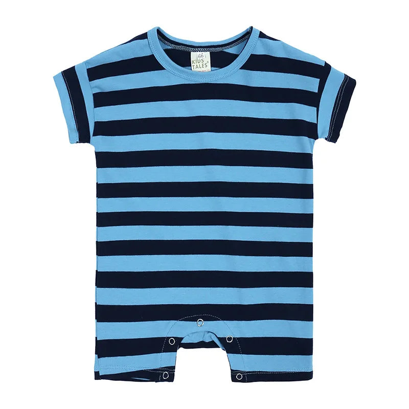 Pelele para bebé niño y niña de 0 a 2 años - Estampado de rayas, luna y perro | FamilyLK