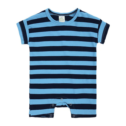 Pelele para bebé niño y niña de 0 a 2 años - Estampado de rayas, luna y perro | FamilyLK