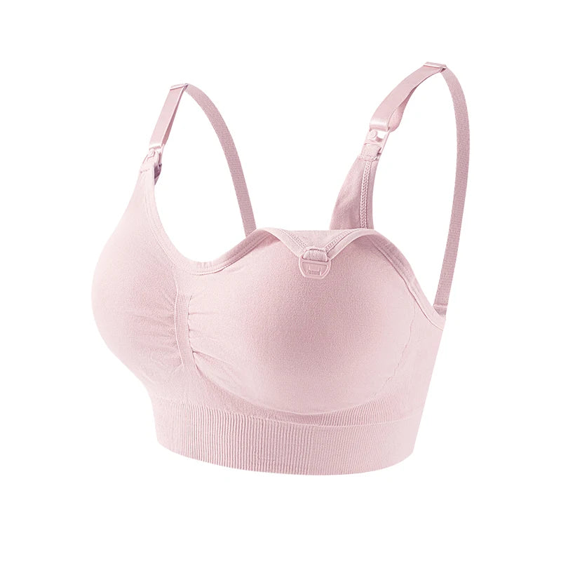 🤱 Soutien-gorge maternité sans armatures – respirant, clips d’allaitement, maintien anti-relâchement