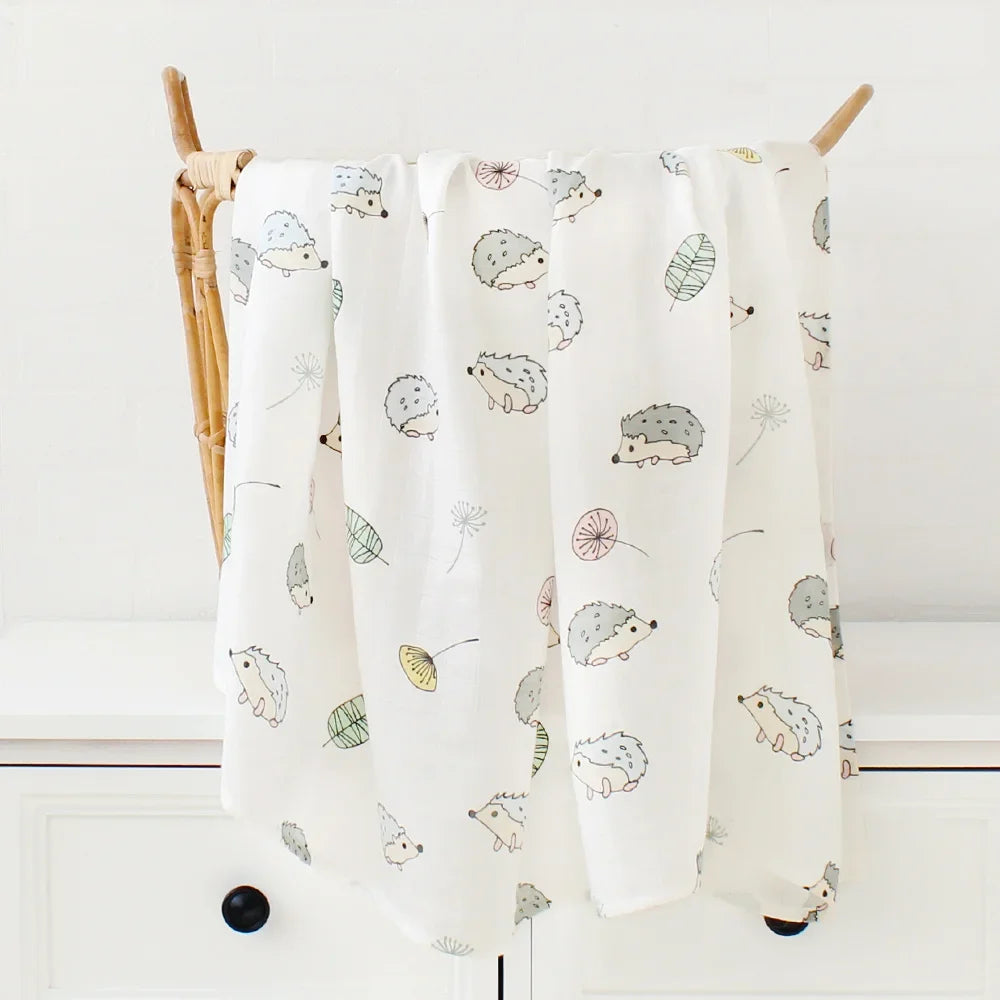 Couvertures d'emmaillotage en coton de bambou : tissu doux & naturel pour bébé