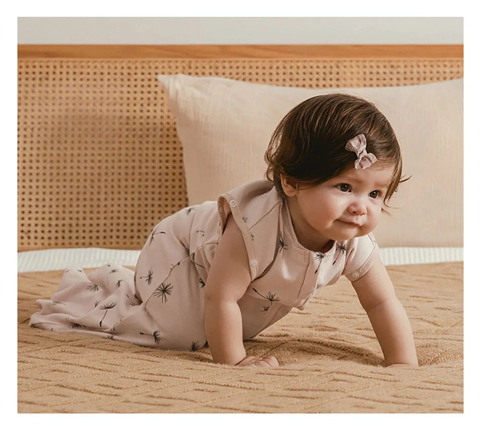 Gigoteuse bébé été – 100% coton doux – Sans manches – 0 à 12 mois