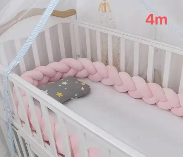 Tour de lit tressé : ultra doux & sécurisant ! (1m à 4 m, plusieurs coloris disponibles)