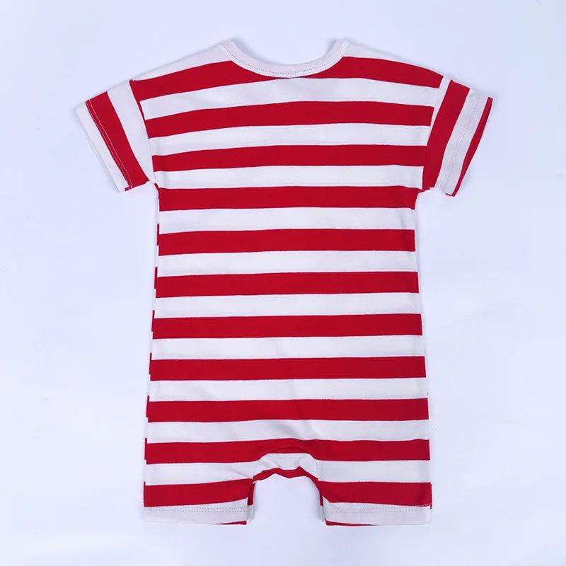 Pelele para bebé niño y niña de 0 a 2 años - Estampado de rayas, luna y perro | FamilyLK