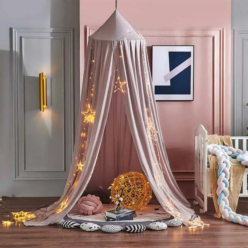 Dosel de cama infantil - Tienda decorativa princesa para bebé y niña - Rincón de lectura o juegos